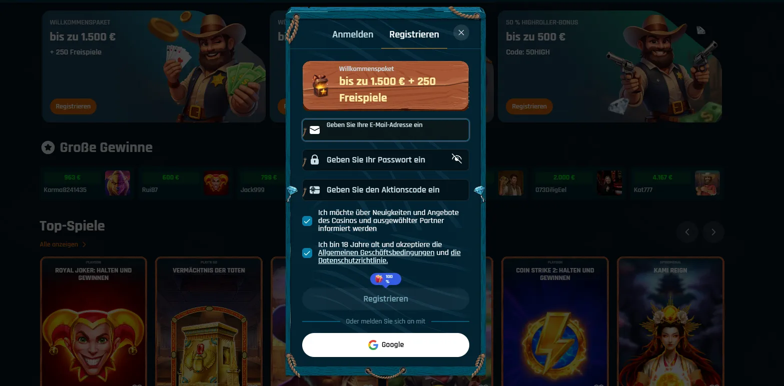 ringospin casino registrieren